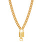 Vintage Louis Vuitton Lock Necklace