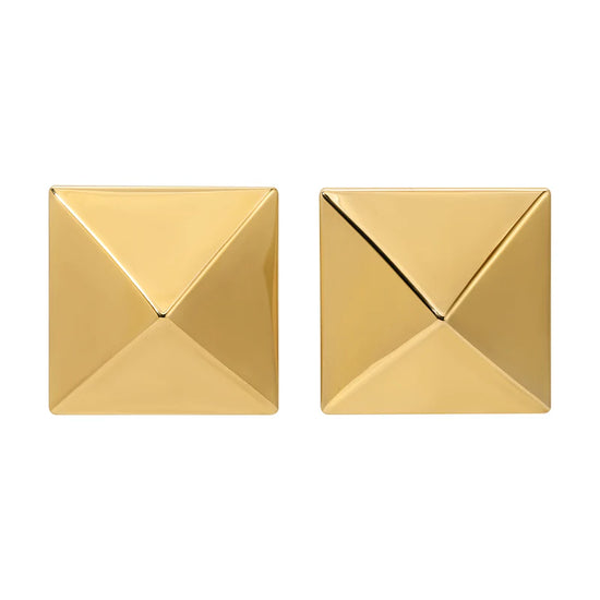 Pyramid Studs - Gold Grande