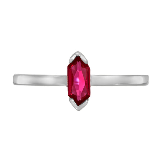 Gloria Pink Vintage Ring - Sterling Silver