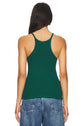 Silk Knit U Tank - Malachite