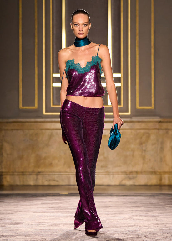 Mik Sequin Top - Violette/Sarcelle (PRE-SALE)