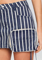 Finn Cargo Skirt - Navy Stripes