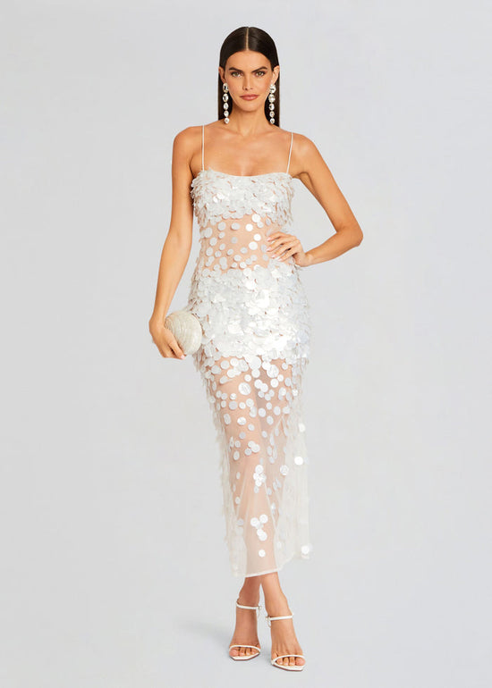 Mischa Sequin Dress - Ivory