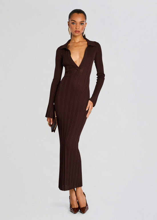 Azula Rib Knit Maxi Dress