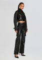 Koda Vegan Leather Cropped Trench