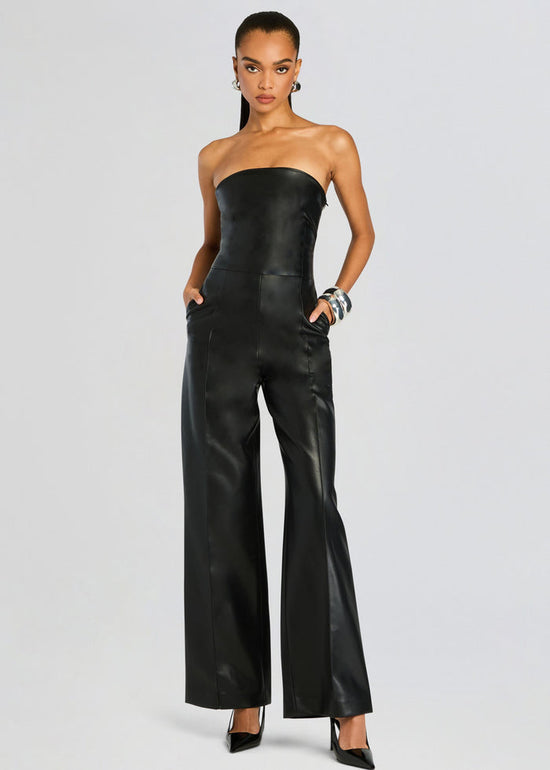 Zoe Faux Leather Jumpsuit