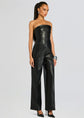 Zoe Faux Leather Jumpsuit