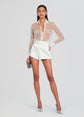 Aubriella Embellished Shirt - White (PRE-SALE)