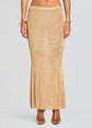 Harmony Metallic Knit Skirt - Gold