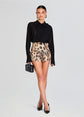 Marie Shorts - Melting Animal Print