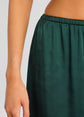 Viva Satin Pants - Evergreen