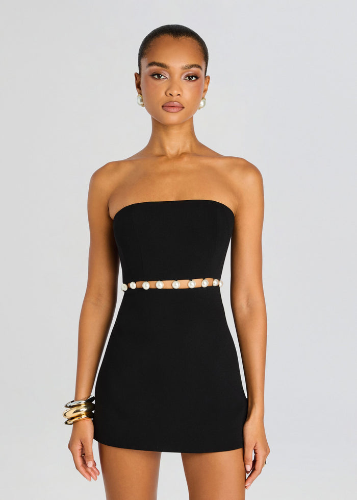 Katie Dress - Black/Pearl – Sultre Boutique