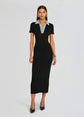 Reye Knit Maxi Dress - Black/Coastline