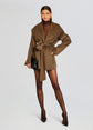 Dulcetta Wool Coat - Sable Brown
