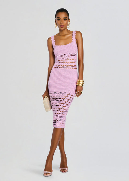 Avril Knit Crochet Dress (PRE-SALE)