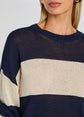 Cassian Knit Sweater - Navy/Eggshell