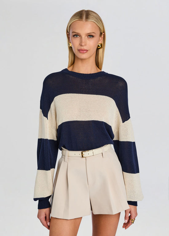 Cassian Knit Sweater - Navy/Eggshell (PRE-SALE)