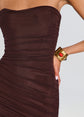 Isadore Mesh Dress - Walnut (PRE-SALE)