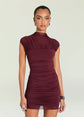 Paola Mini Dress - Bordeaux (PRE-SALE)