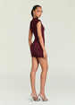 Paola Mini Dress - Bordeaux (PRE-SALE)