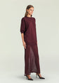 Arwen Knit Maxi Dress - Bordeaux (PRE-SALE)