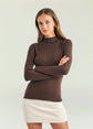 Shuri Mini Dress - Dark Brown/Eggshell (PRE-SALE)