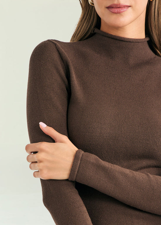 Shuri Mini Dress - Dark Brown/Eggshell (PRE-SALE)