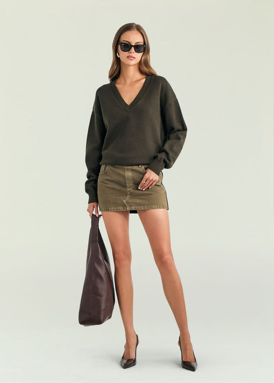 Tillie Mini Dress - Olivewood (PRE-SALE)