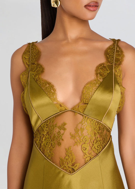 Bonny Lace Dress - Ochre