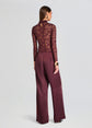 Rhidi Lace Top - Bordeaux