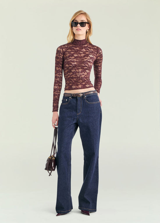 Rhidi Lace Top - Bordeaux (PRE-SALE)