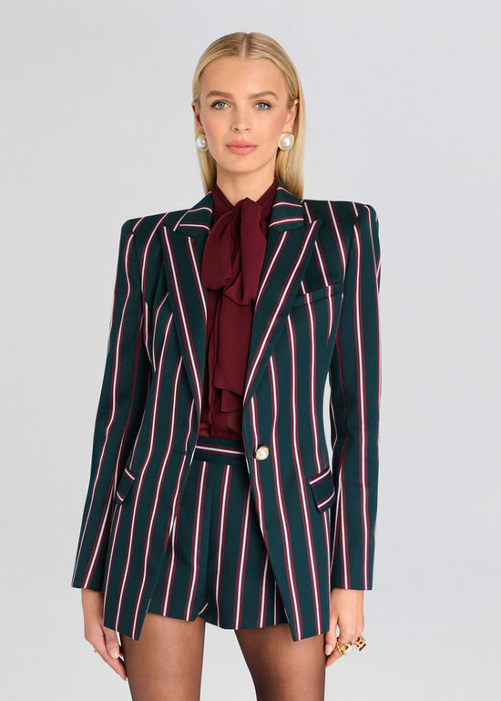 Muse Blazer - Emeraude Stripe (PRE-SALE)