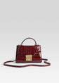 Renee Bag - Burgundy Croco