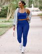 Spacedye Caught In The Midi HW Legging - Ultra Blue Heather (PRE-SALE)