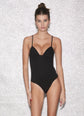 Cupped Nonwire Bodysuit - Black