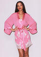Juliet Lace Robe - Watermelon