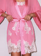 Juliet Lace Robe - Watermelon