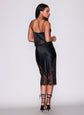 Juliet Lace Silk Skirt - Black (PRE-SALE)