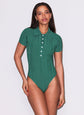 Rib Polo Bodysuit