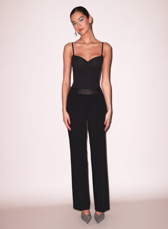 Jersey Built-In Bra Cami - Black (PRE-SALE)