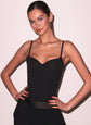 Jersey Built-In Bra Cami - Black (PRE-SALE)