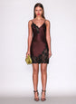 Juliet Lace Mini Slip - Cocoa Plum