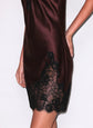 Juliet Lace Mini Slip - Cocoa Plum