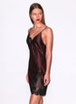 Juliet Lace Mini Slip - Cocoa Plum
