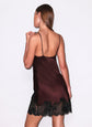 Juliet Lace Mini Slip - Cocoa Plum