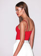 Jersey Built-In Bra Cami - Rouge