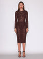 Le Stretch Lace Pencil Skirt - Cocoa Plum (PRE-SALE)