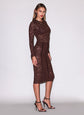 Le Stretch Lace Pencil Skirt - Cocoa Plum (PRE-SALE)