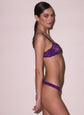 Le Stretch Multifit Lace Unlined Demi Bra - Deep Purple