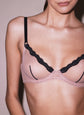 Sheer Tulle Demi Bra - Petal